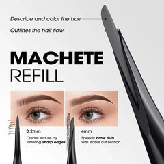O.TWO.O Machete-shaped Smooth Long Lasting Eyebrow Pencil O.TWO.O