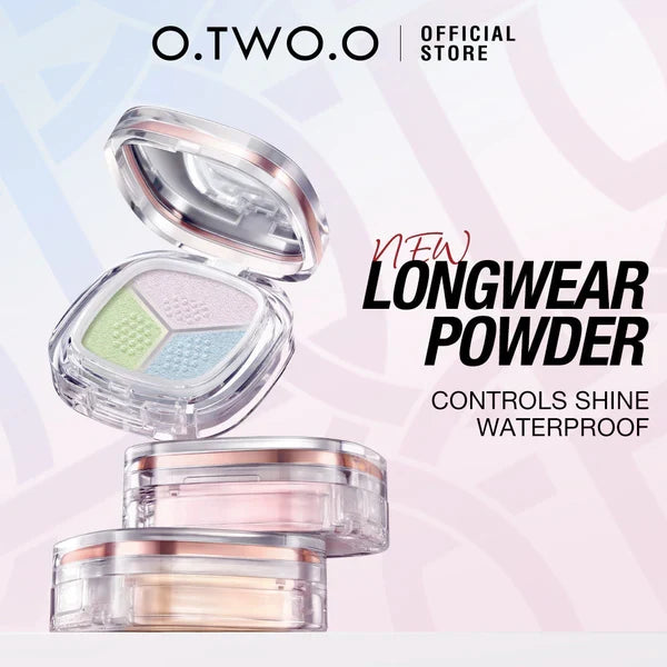 O.Two.O High Quality Long Lasting Oil Control Loose Setting Powder 3-In-1 Delicate Lightweight O.TWO.O