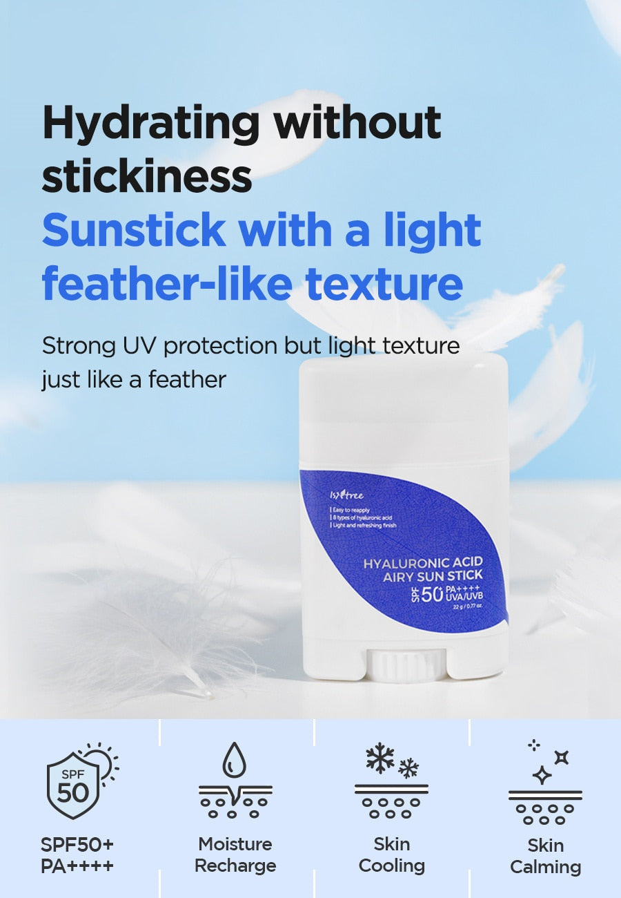 Isntree Hyaluronic Acid Airy Sun Stick - 22g Isntree