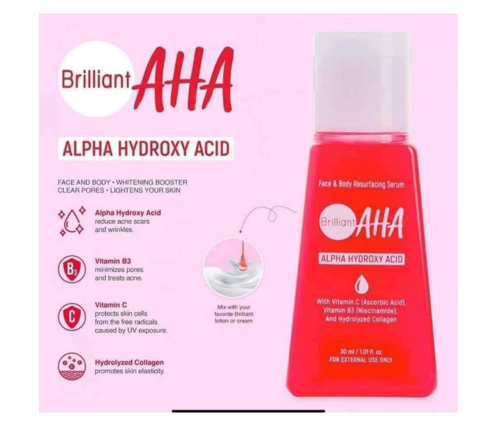 Brilliant Aha Alpha Hydroxy Acid - 30ml Brilliant