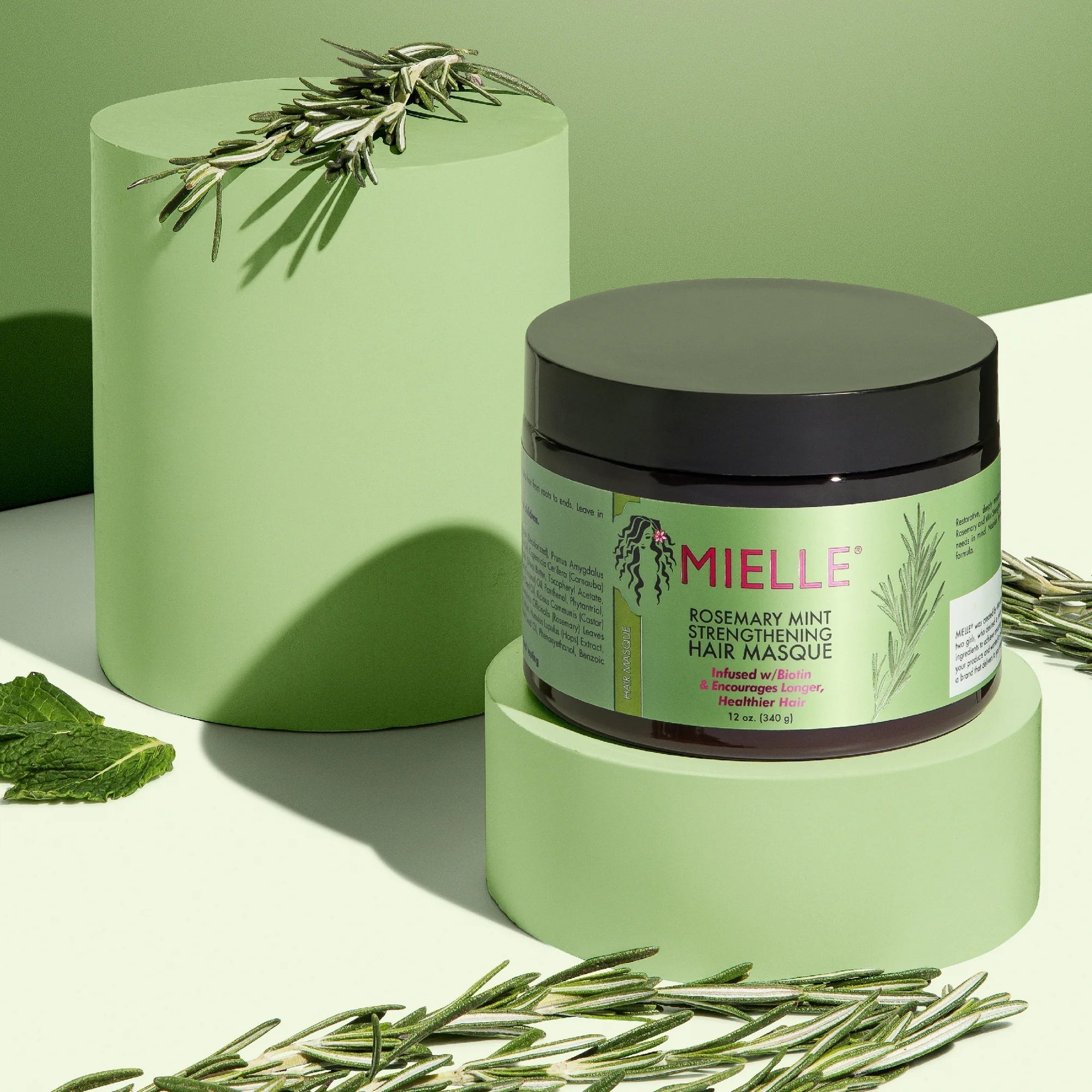Mielle Rosemary Mint Strengthening Hair Masque - 340g MIELLE