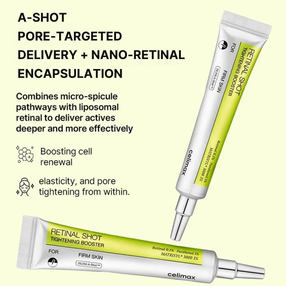 Celimax Retinal Shot Tightening Booster 15ml + FREE Collagen Sleeping Mask celimax