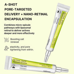 Celimax Retinal Shot Tightening Booster 15ml + FREE Collagen Sleeping Mask celimax