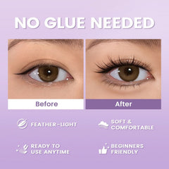 Focallure False Eyelash Natural Look Lightweight Reusable Soft Lashes Easy Application Comfortable Wear Glo Arabia
