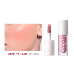 Focallure Hangover Red Wine Blusher Natural Flush Long Lasting Powder Blush Smooth Blendable Makeup #04 Pink Lady Glo Arabia