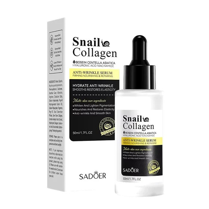 SADOER Snail Collagen Skincare Set - Anti-Wrinkle & Firming 5-Piece Kit Sadoer