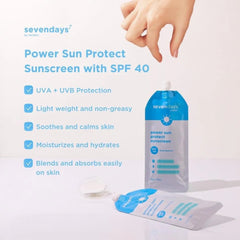 Sevendays Power Sun Protect Sunscreen - SPF40 - 50g HerSkin