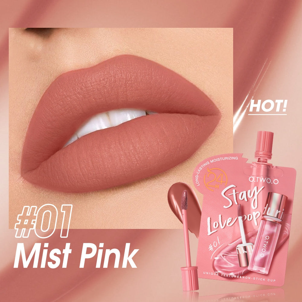 O.two.o Ultra Stay Lollipop Lipstick - 1.5g #01 - MIST PINK O.TWO.O