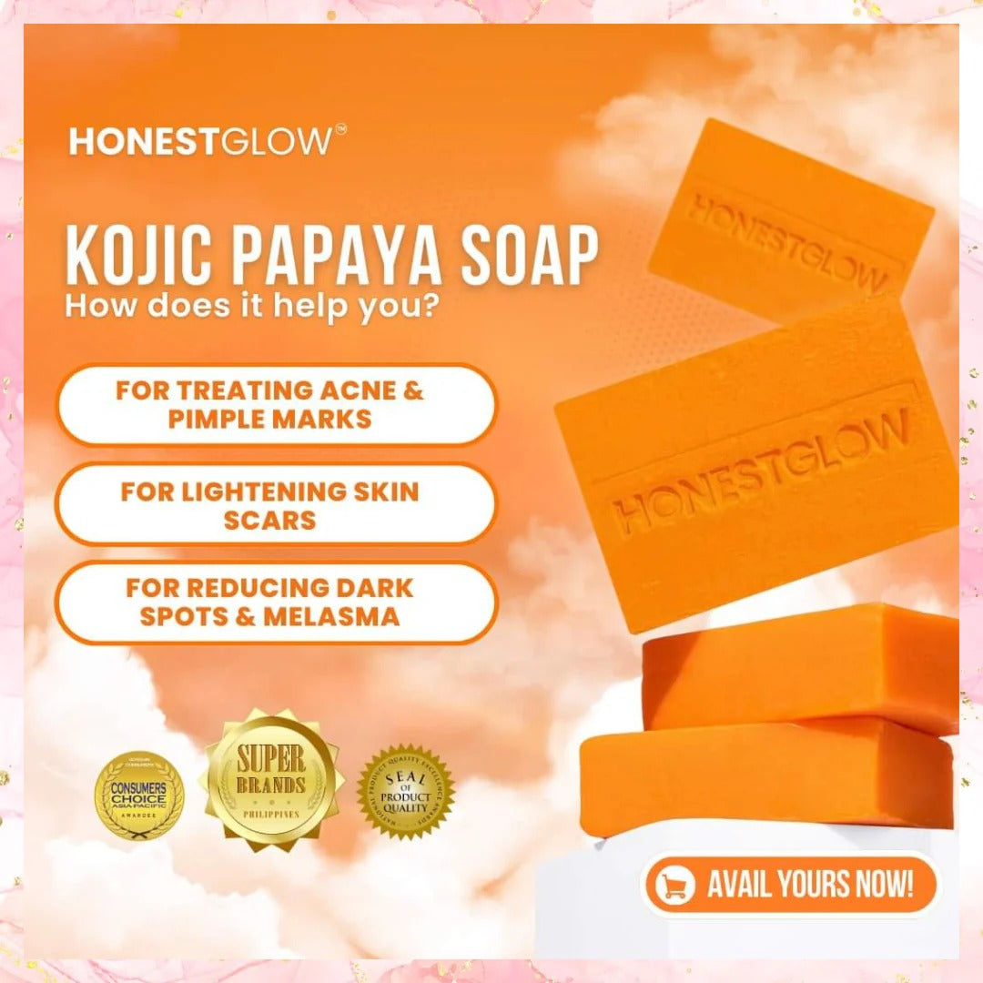 Transformed Skin Honestglow Papaya Kojic Soap - 70g Transformed Skin