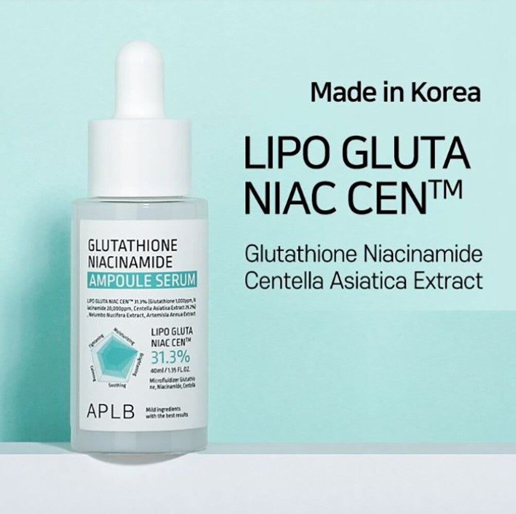 APLB Glutathione Niacinamide Ampoule Serum – 40ml APLB