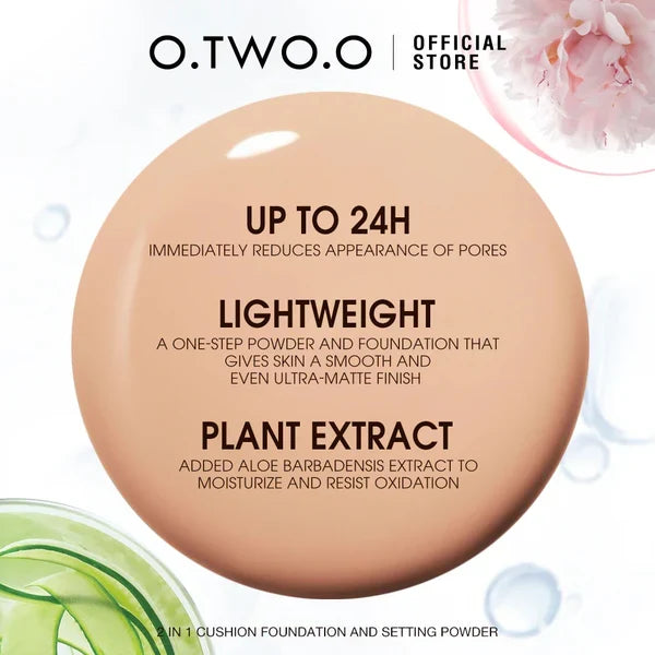 O.two.o 2in1 BB Cushion & Face Powder - 5.5g + 10g O.TWO.O