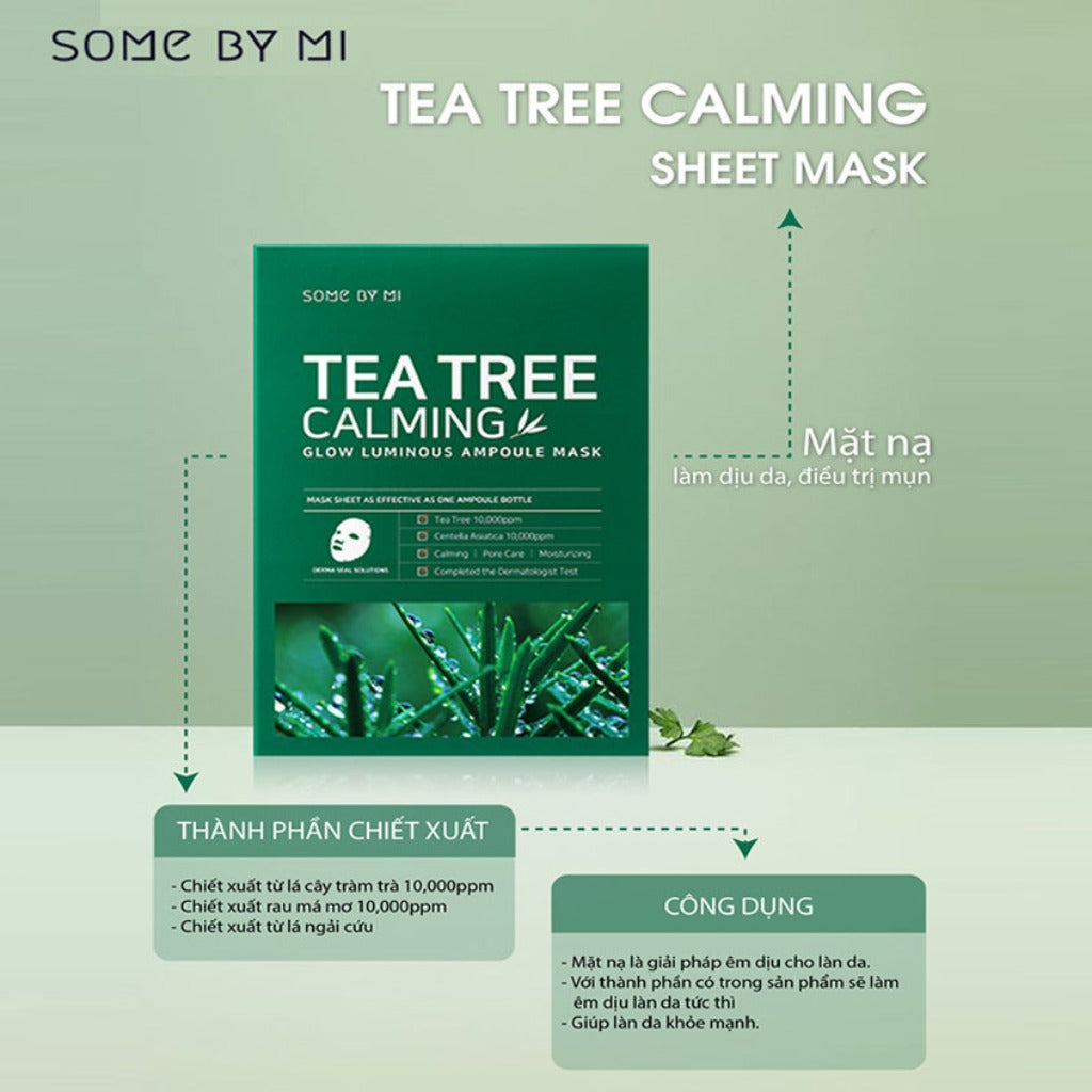 Some By Mi Tea Tree Calming Glow Luminous Ampoule Mask SOME BY MI