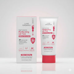 Luxe Organix Perfecting UV Tint Serum Sunscreen – 40 g Glo Arabia