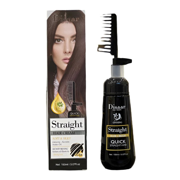 Disaar Straight Hair Cream (Ginseng + Keratin Snake Oil) - 150ml Glo Arabia