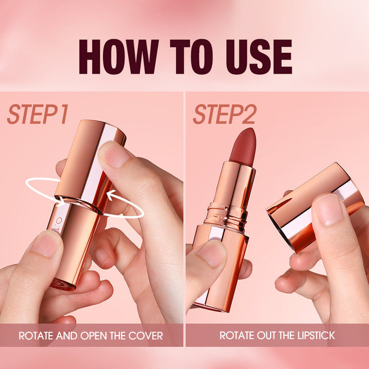 O.TWO.O Matte Finish Waterproof Long Wear Silky Lipstick O.TWO.O
