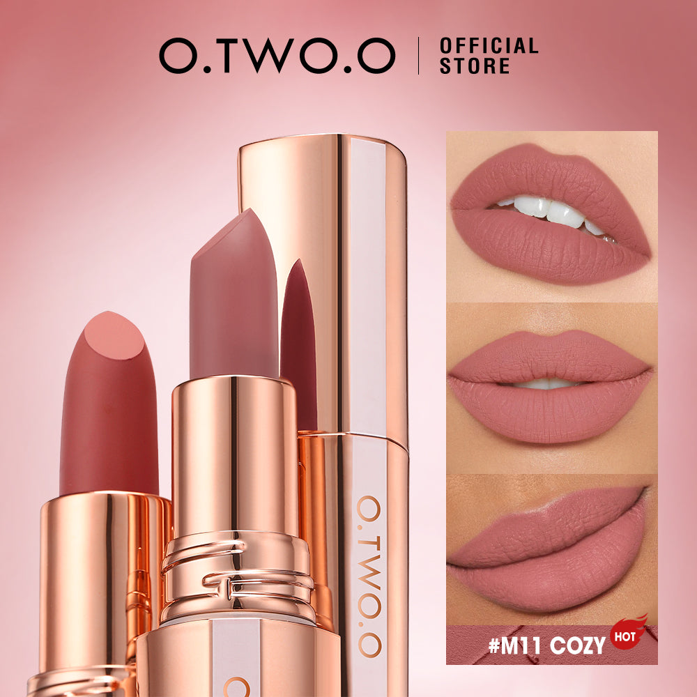 O.TWO.O Matte Finish Waterproof Long Wear Silky Lipstick O.TWO.O