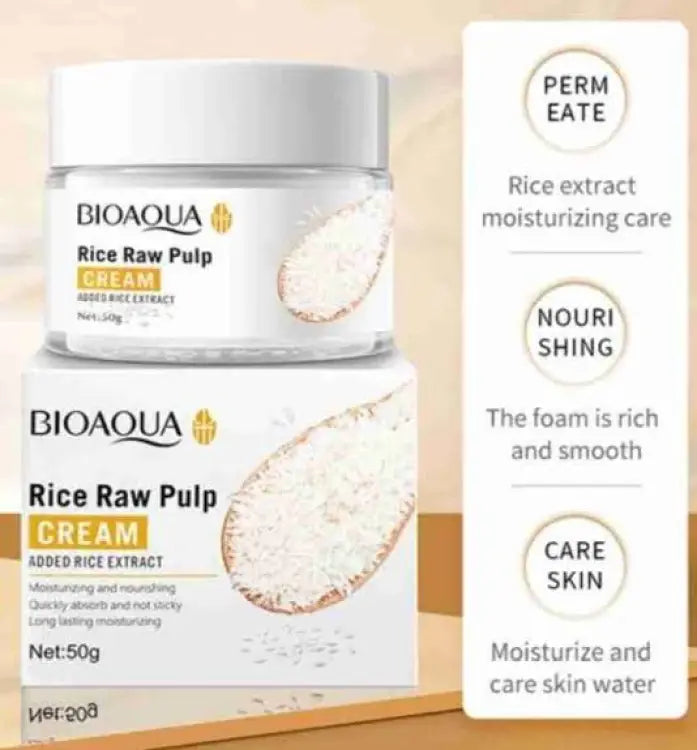 Bioaqua Rice Raw Pulp Cream - 50g Bioaqua