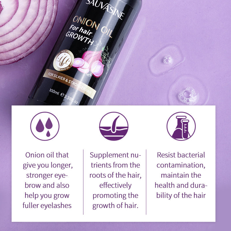 Sauvasine Onion Oil For Hair Growth - 100ml Sauvasine