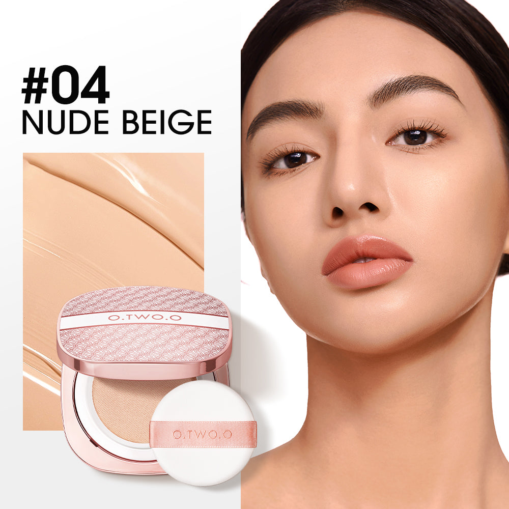 O.TWO.O 2025 BB Cushion Liquid Foundation Medium Coverage Moisturizing Brightening Oil-Control Warm Sand O.TWO.O