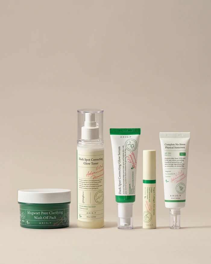 Axis-Y Glow Your Ownway Set (Toner, Eye Serum, Glow Serum & Compact Mirror) AXIS-Y