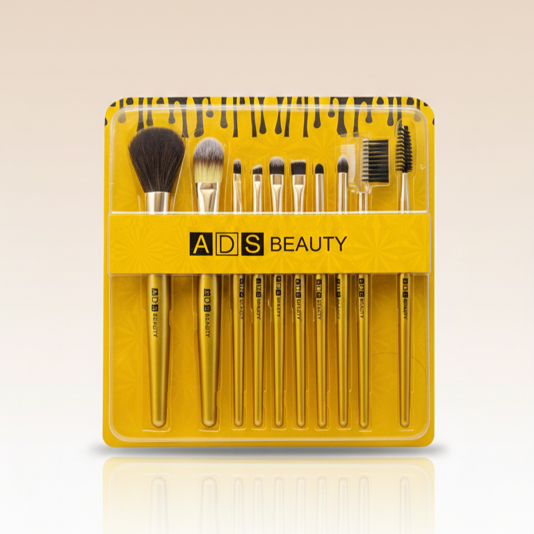 ADS Beauty 10Pcs Makeup Brush Glo Arabia