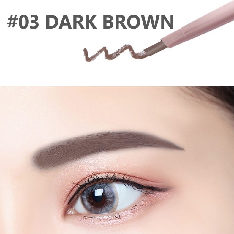 Lameila Double Head Spin Automatic Eyebrow Pencil - 3g #03 BROWN Lameila