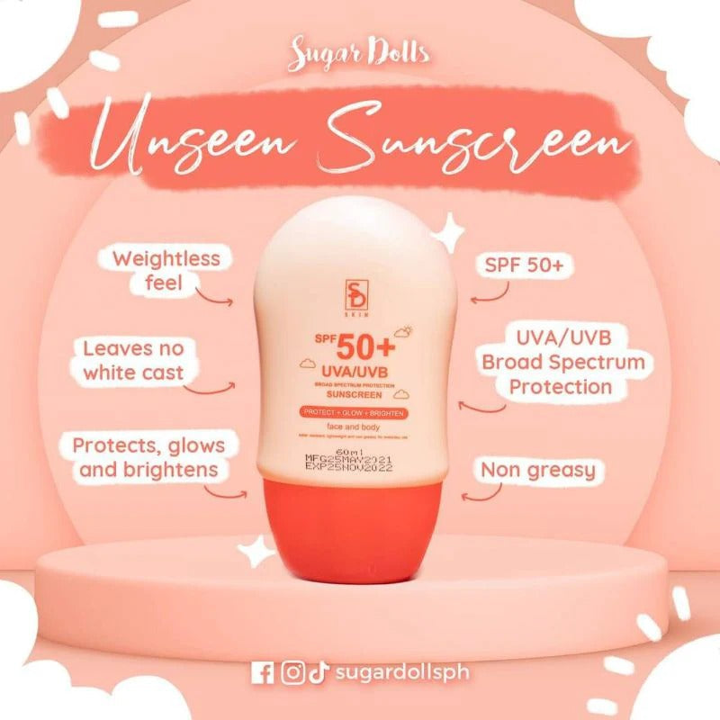 Sugar Dolls Spf50+ Sunscreen For Face & Body - 60ml Sugar Dolls