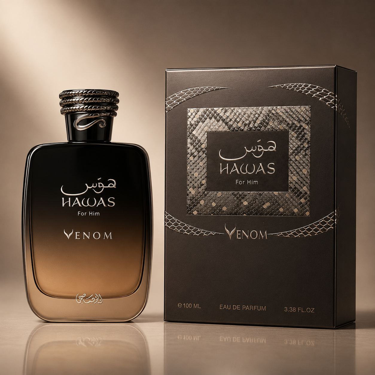 Hawas For Him Venom Eau de Parfum 100ml – Long Lasting Men's Luxury Fragrance Rasasi