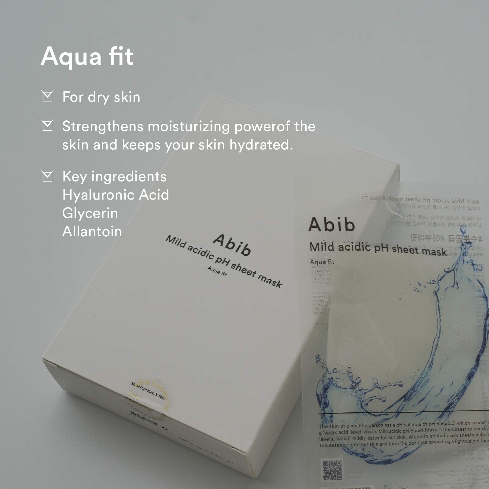ABIB Mild Acidic pH Sheet Mask Aqua Fit Abib