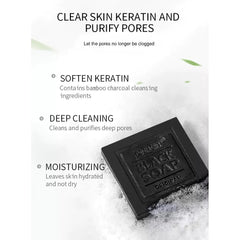 Dr.Rashel Black Soap Collagen & Charcoals Soap - 100g DR.RASHEL