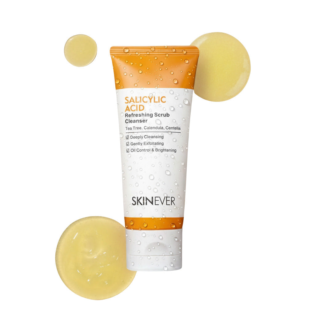 Skinever Salicylic Refreshing Scrub Cleanser - 75ml Skinever