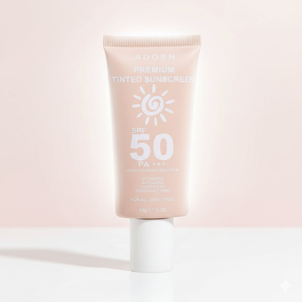 Adorn remium Tinted Sunscreen – 50 g Glo Arabia