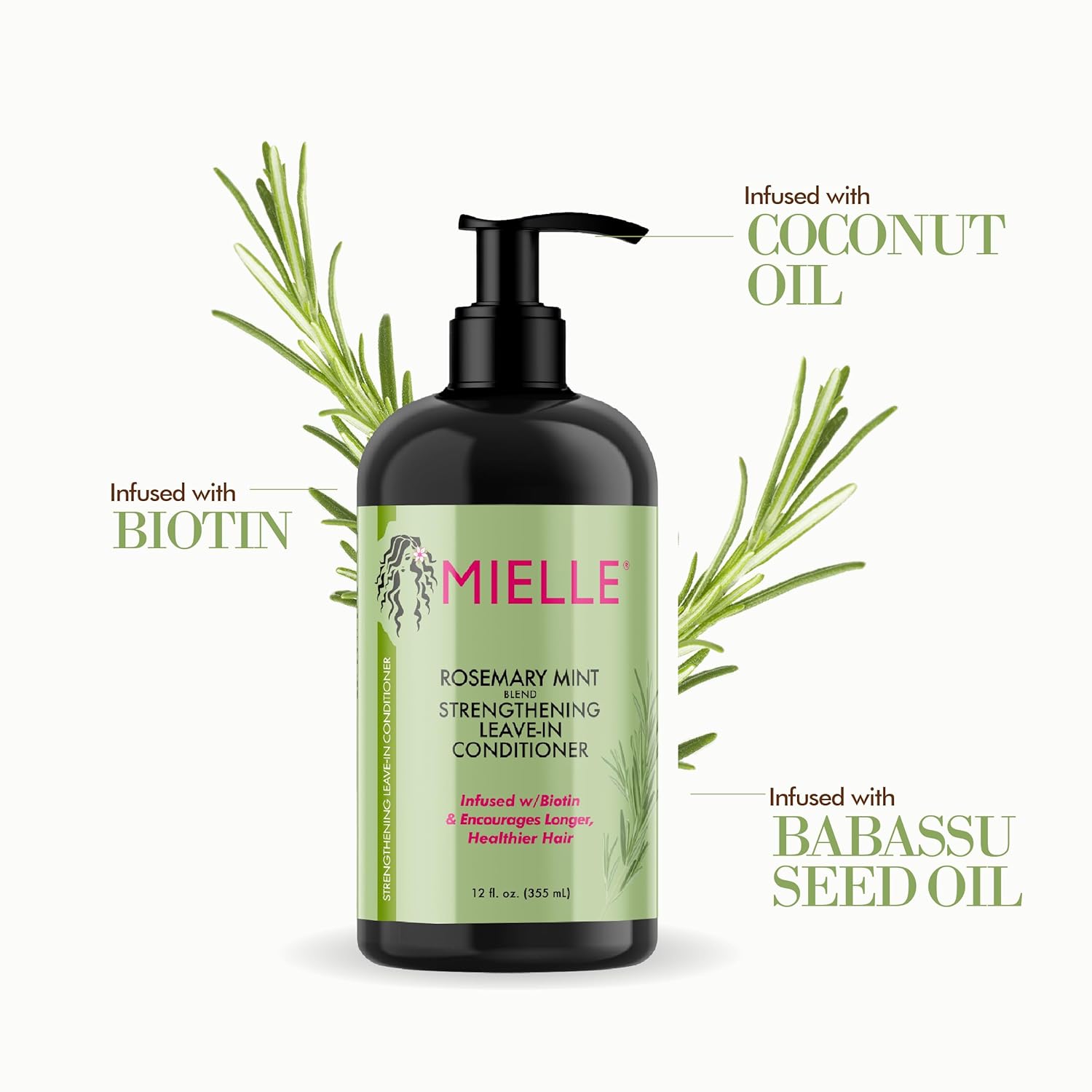 Mielle Rosemary Blend Strengthening Leave-in Conditioner - 355ml MIELLE