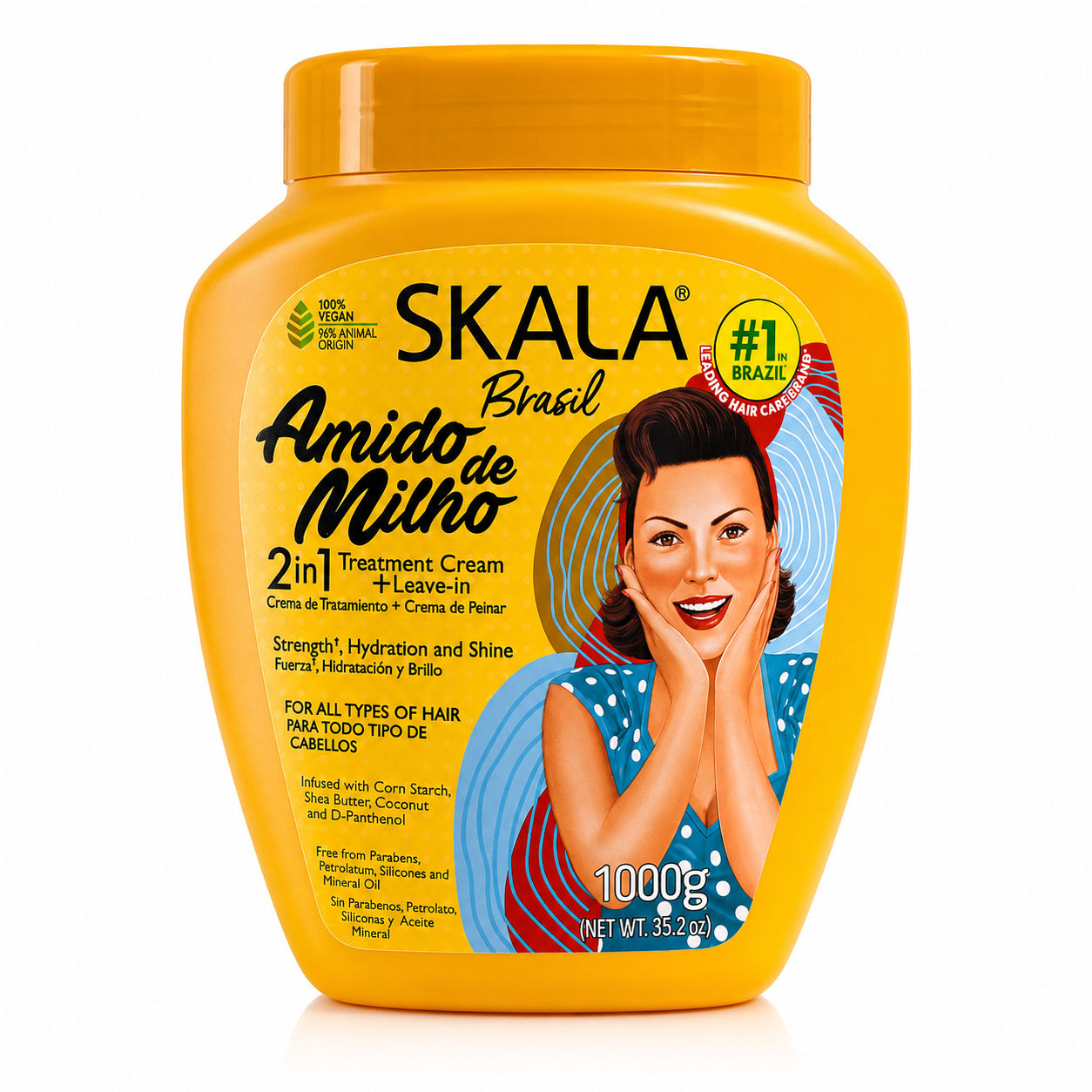 Skala Amido De Milho 2 in 1 Hair Cream 1000 G SKALA
