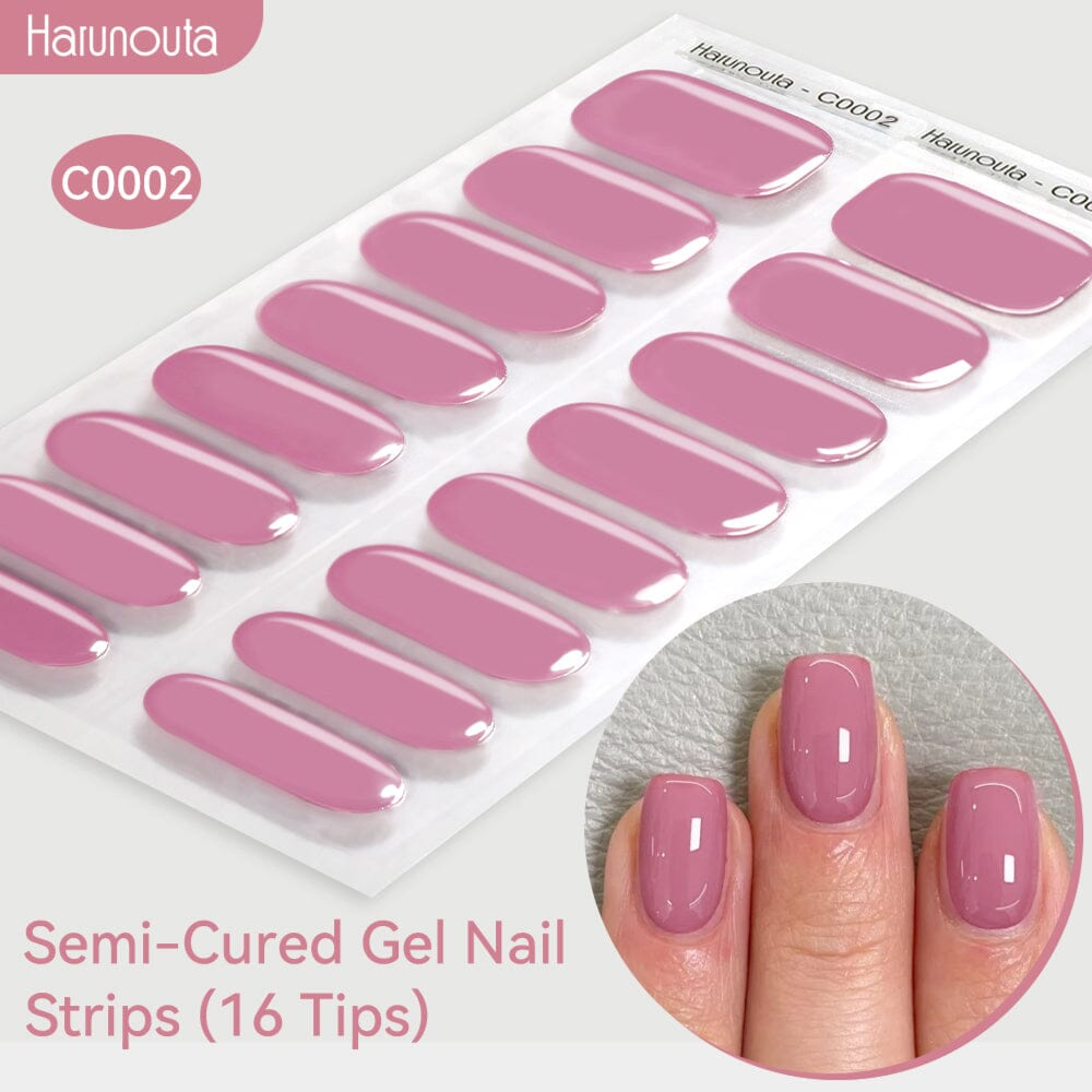 Harunouta Semi Cured Nail Strips - C0002 Glo Arabia