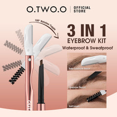 O.TWO.O 3 IN 1 Eyebrow Pen with Eyebrow scraper, brush, eyebrow pencil - 12g O.TWO.O