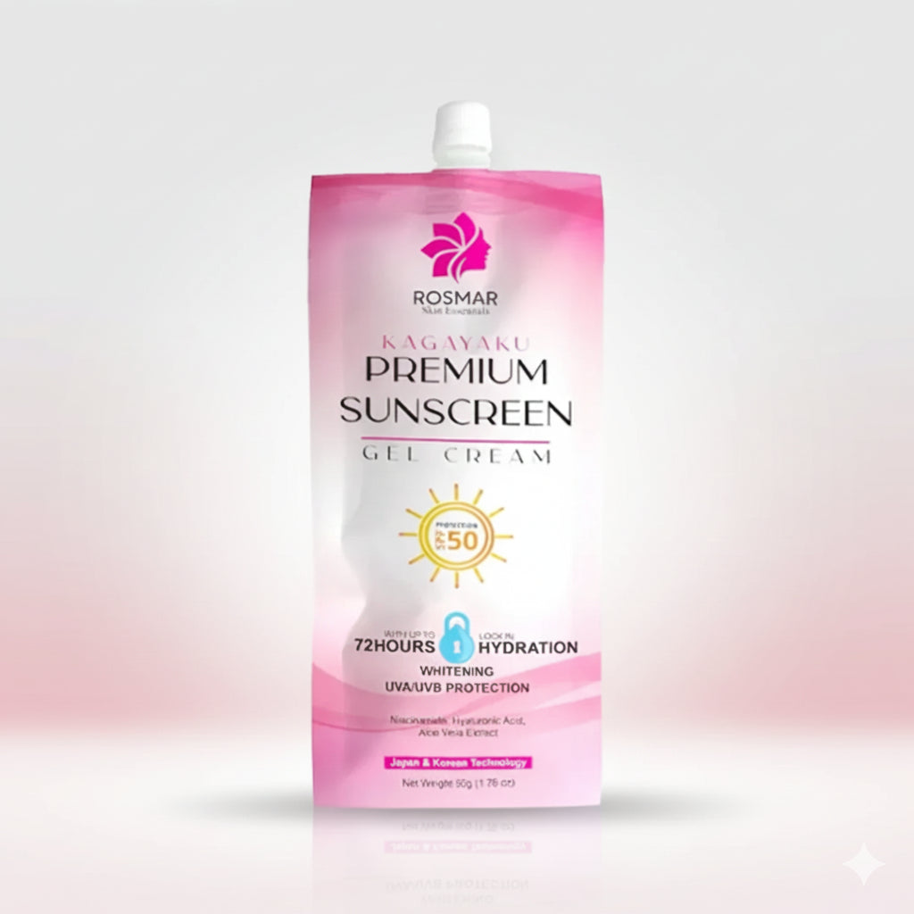 Rosmar Kagayaku Sunscreen Gel Cream Glo Arabia