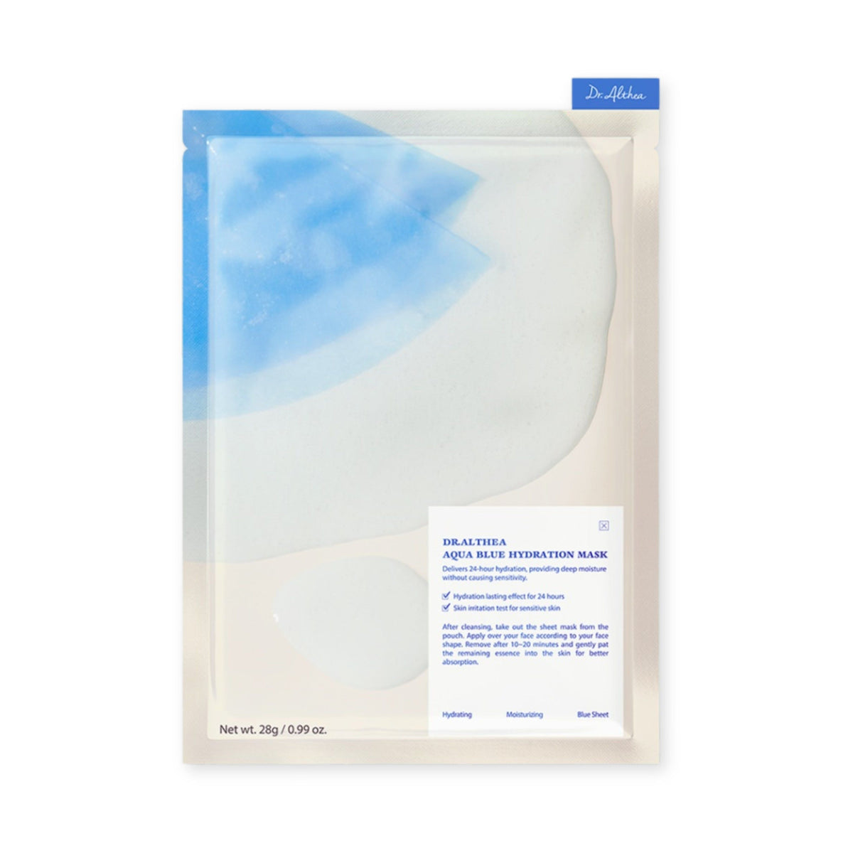 Dr.Althea Aqua Blue Hydration Mask Box (28g x 4 Sheets) Dr. Althea