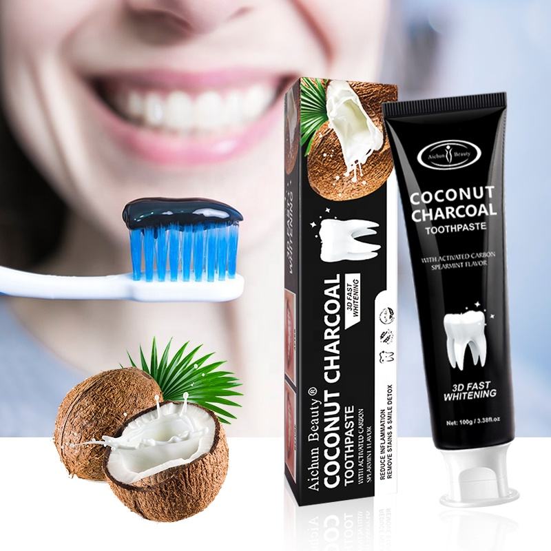 Aichun Beauty Coconut Charcoal Toothpaste - 100g Aichun Beauty