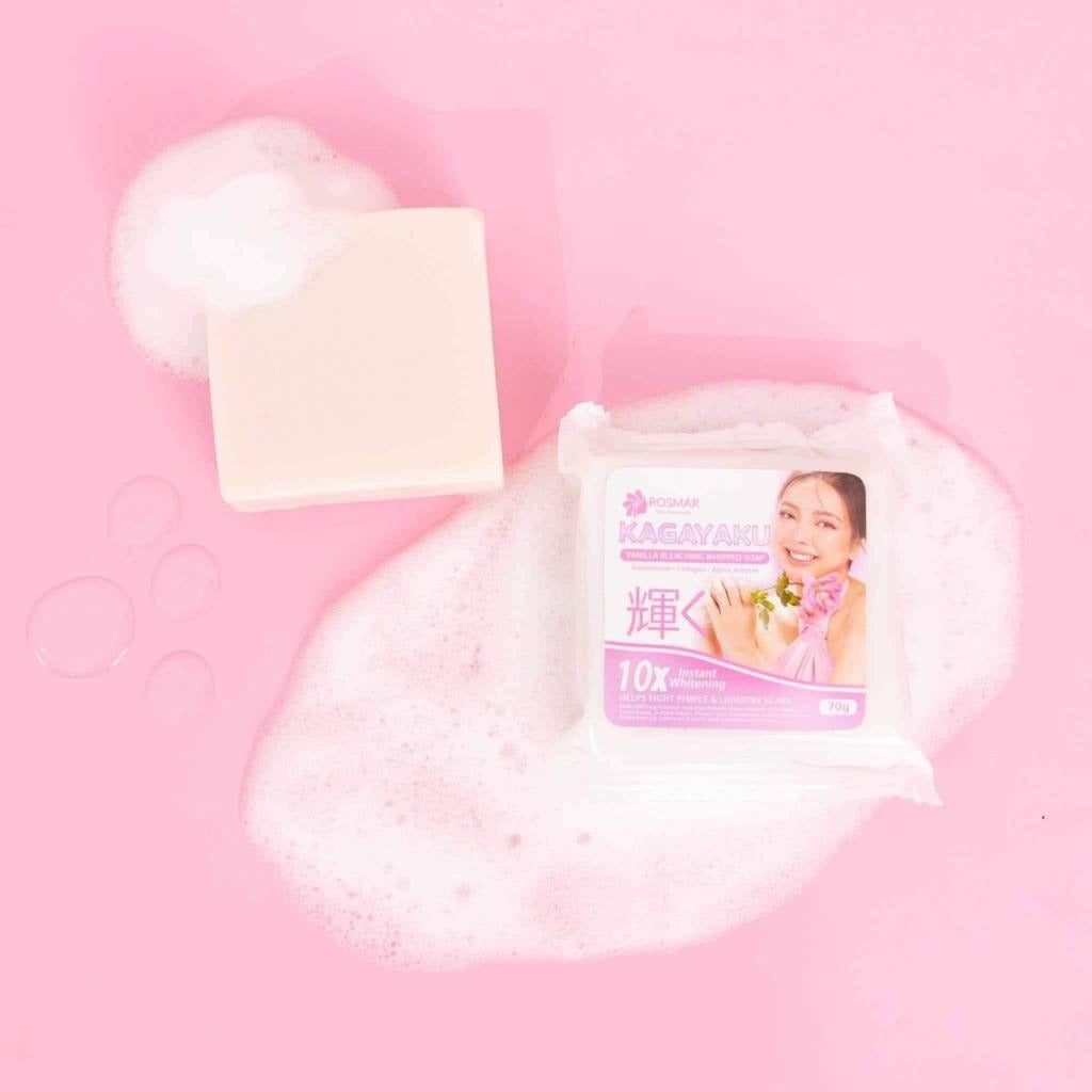Rosmar Kagayaku Vanilla Bleaching Whipped Soap 70GM Rosmar