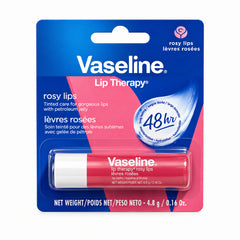 Vaseline Lip Therapy Rosy Lips 48 hrs - Rose Tinted Lip Moisturizer for Soft Smooth Lips Vaseline