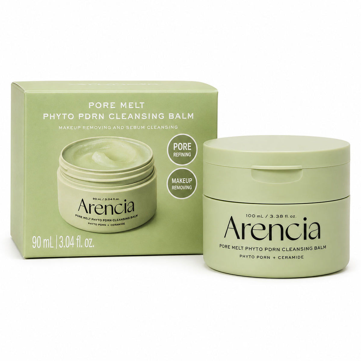 Arencia Pore Melt Phyto PDRN Cleansing Balm 90ml - Korean Skincare, Hydrating, Brightening, Anti-Aging, Sensitive Skin, Daily Care ARENCIA