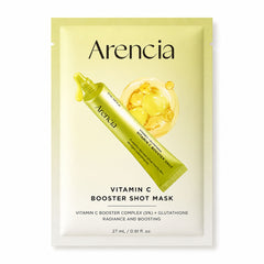 Arencia Vitamin C Booster Shot Mask 27ml 1pc - Korean Skincare, Hydrating, Brightening, Anti-Aging, Sensitive Skin, Daily Care ARENCIA