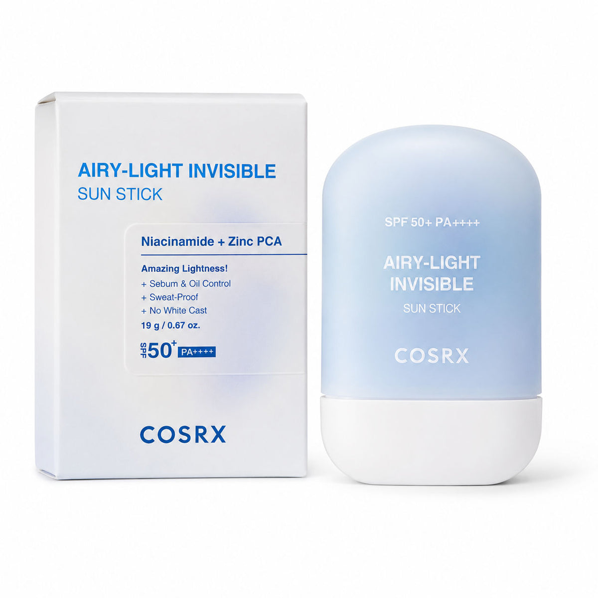 COSRX Airy Light Invisible Sun Stick SPF50 19g - Korean Skincare, Hydrating, Brightening, Anti-Aging, Sensitive Skin, Daily Care COSRX