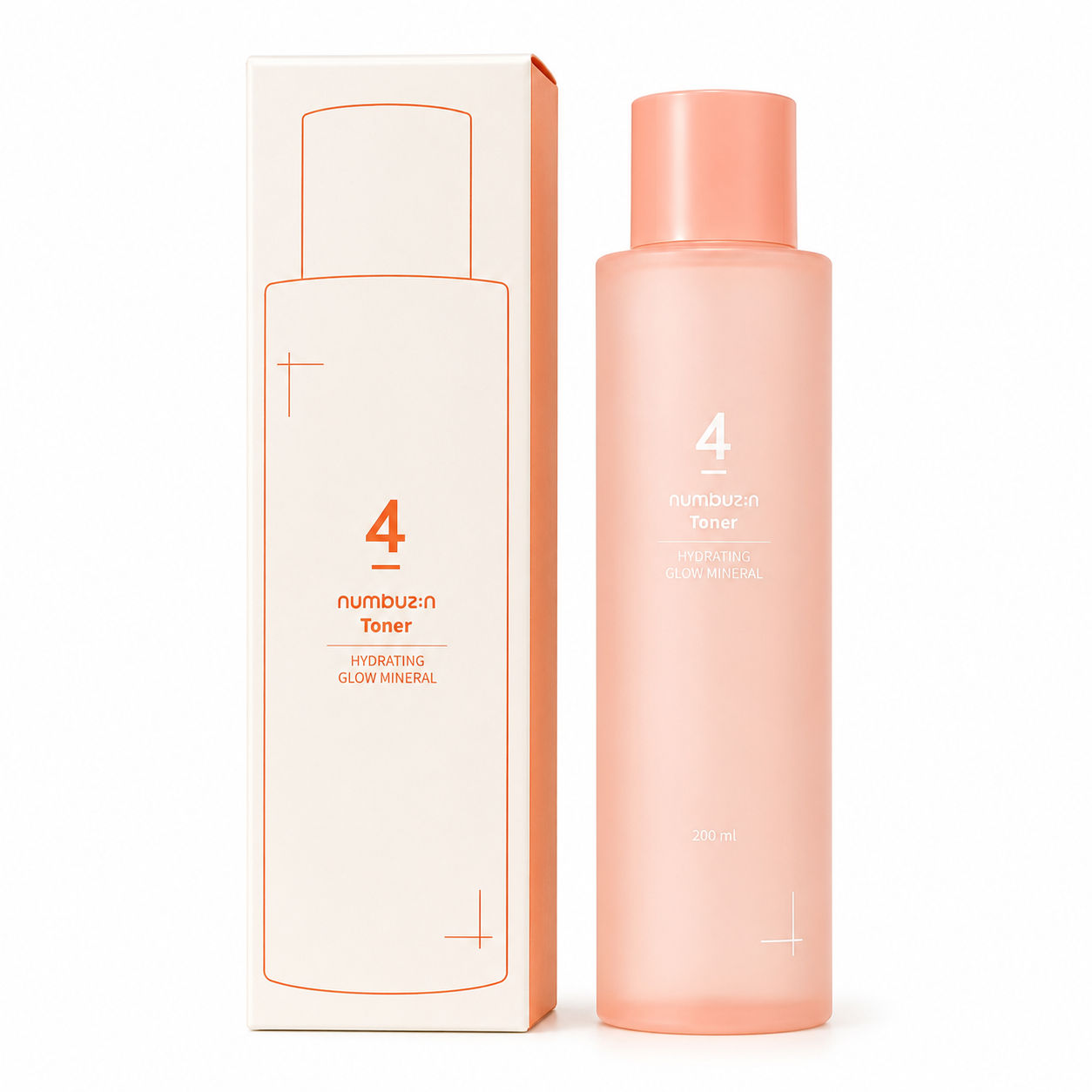 Numbuzin No.4 Hydrating Glow Mineral Toner 200ml - Korean Skincare, Hydrating, Brightening, Anti-Aging, Sensitive Skin, Daily Care Numbuzin