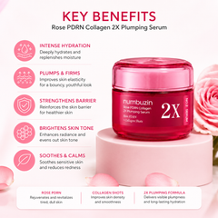 Numbuzin No.2 Rose PDRN Collagen 2X Plumping Serum 30ml Numbuzin