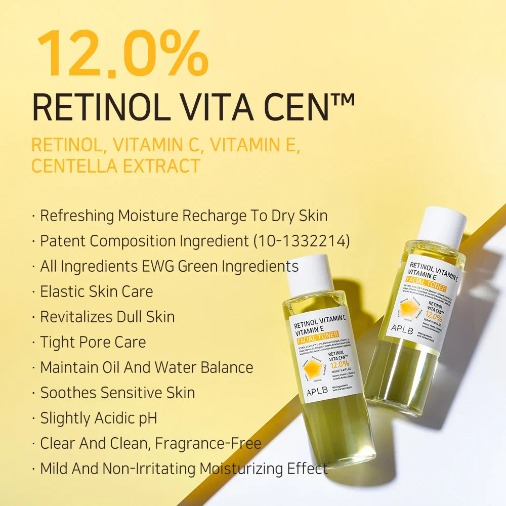 APLB Retinol Vitamin C Vitamin E Facial Toner – 160ml APLB