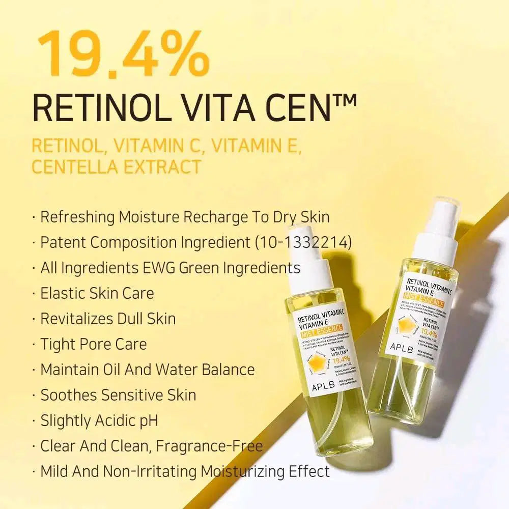 APLB Retinol Vitamin C Vitamin E Mist Essence – 105ml APLB
