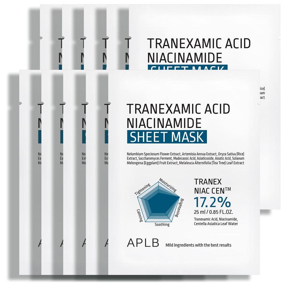 APLB Tranexamic Acid Niacinamide Sheet Mask – 10 PCS APLB