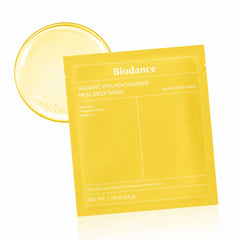 Biodance Radiant Vita Niacinamide Real Deep Mask 1pc - Korean Skincare, Hydrating, Brightening, Anti-Aging, Sensitive Skin, Daily Care Biodance